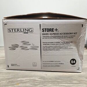 Sterling STORE+ Basic 10-Piece Accessory Kit White 88028700-D for Wall System